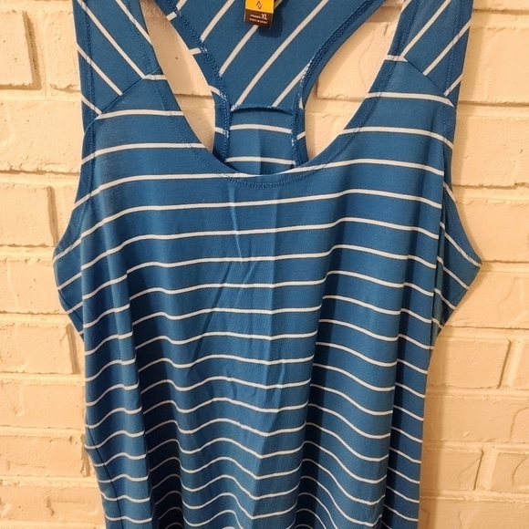Eddie Bauer Blue Striped Tank Top XL - Picture 3 of 8